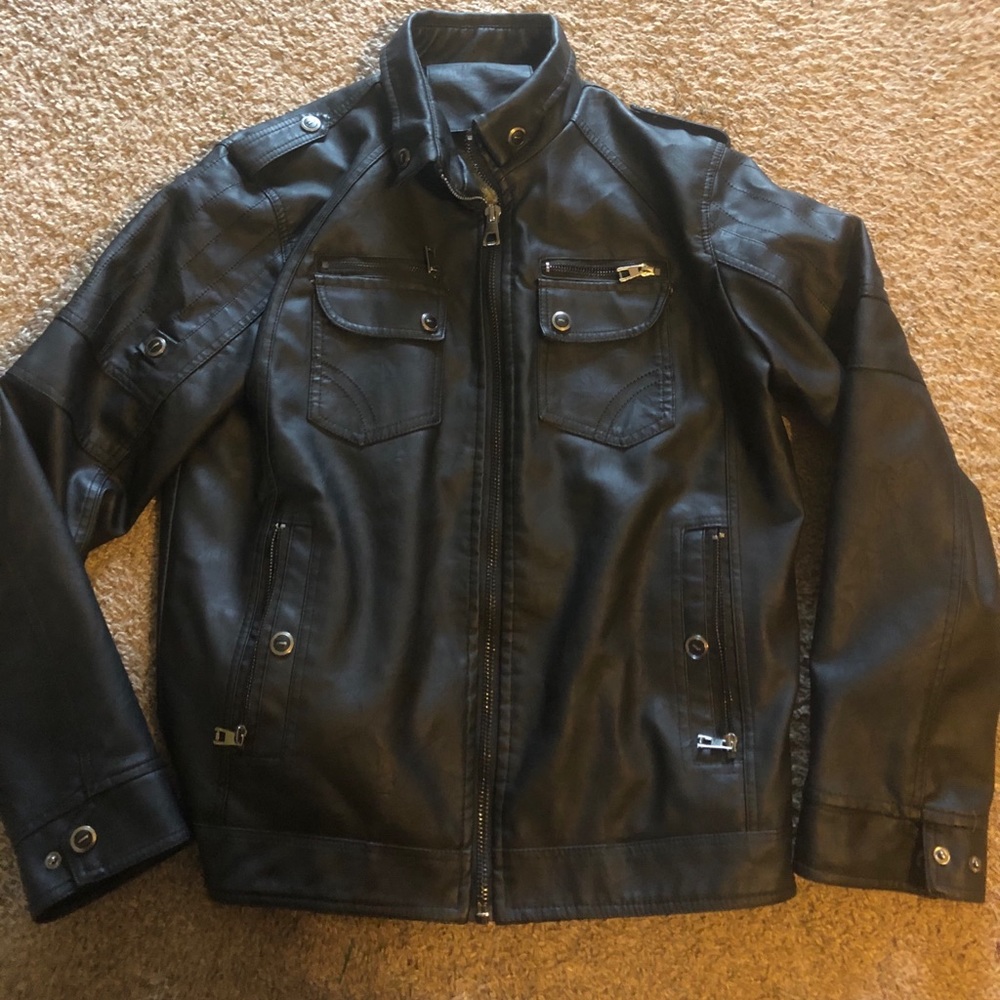 Black Leather Coat